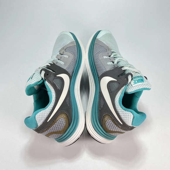 Nike Women's LUNAR FLASH+ Teal and Gray Athletic Shoes Sz. 6 - Picture 7 of 7
